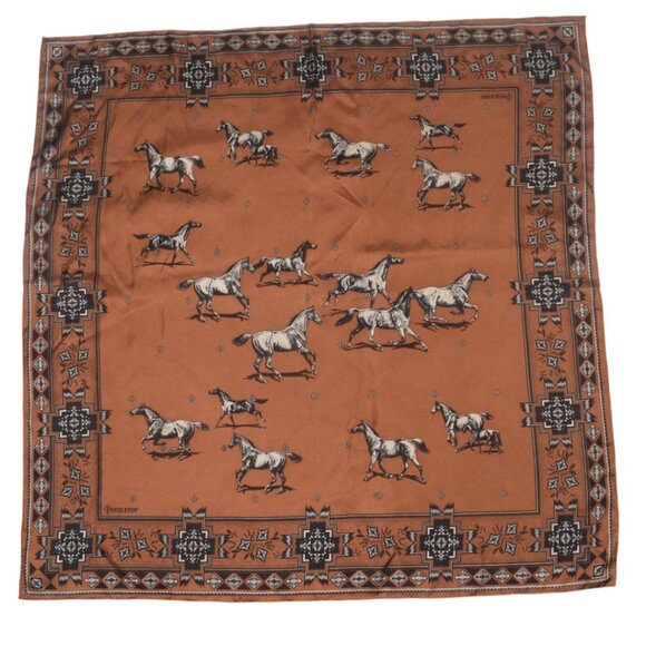 Pendleton Accessories - Pendleton Herd of Horses Silk Square Scarf Western Southwest 34x34